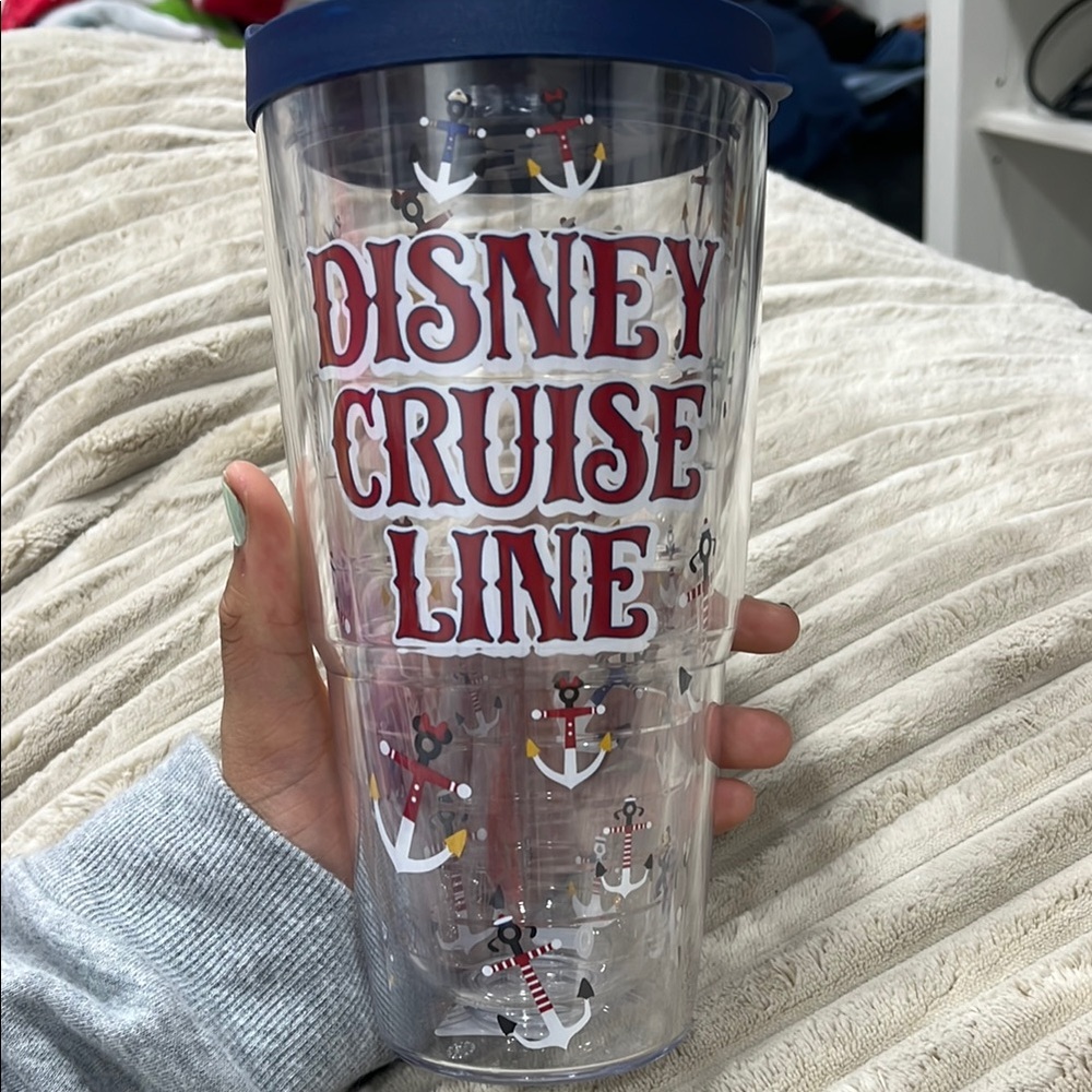 Disney Cruise Line Tumbler with Navy Lid